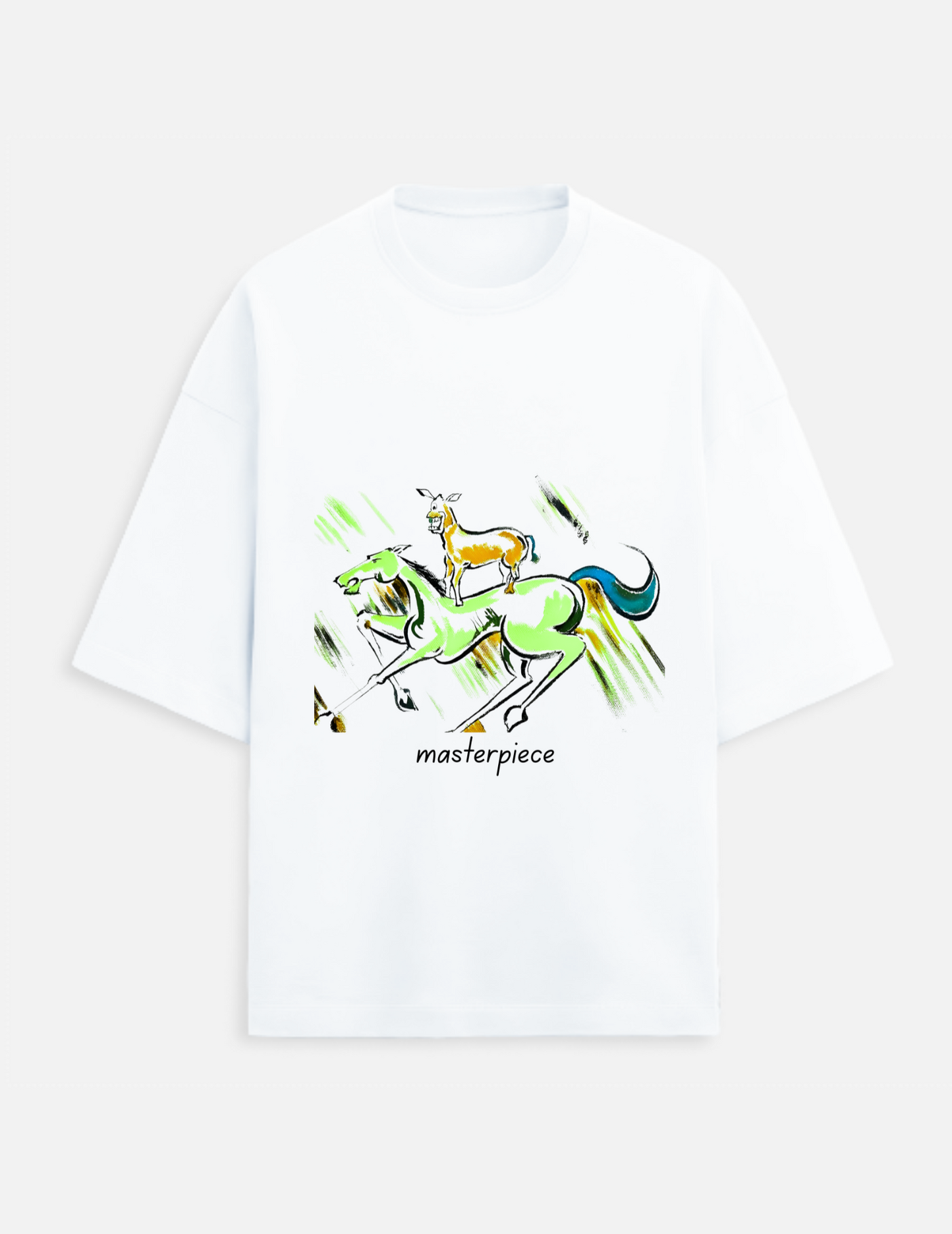 Majnu Bhai Masterart Terry Oversized Tee