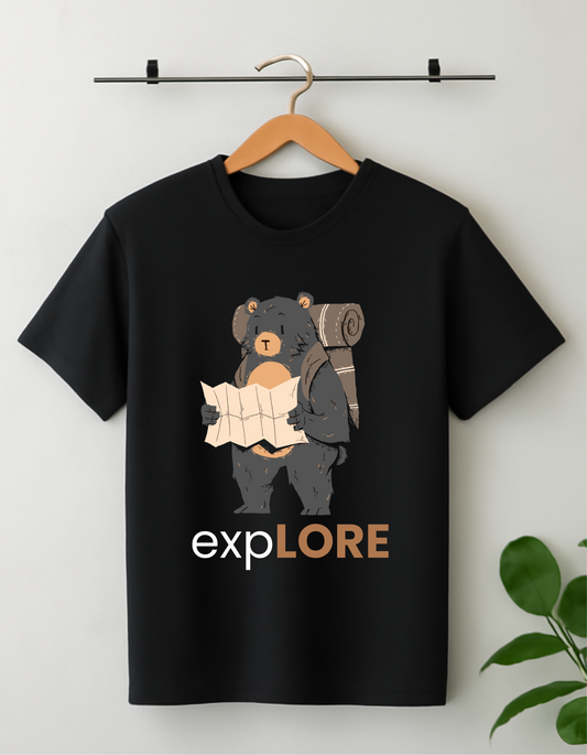 Explore Bear Graphic Adventure T-Shirt